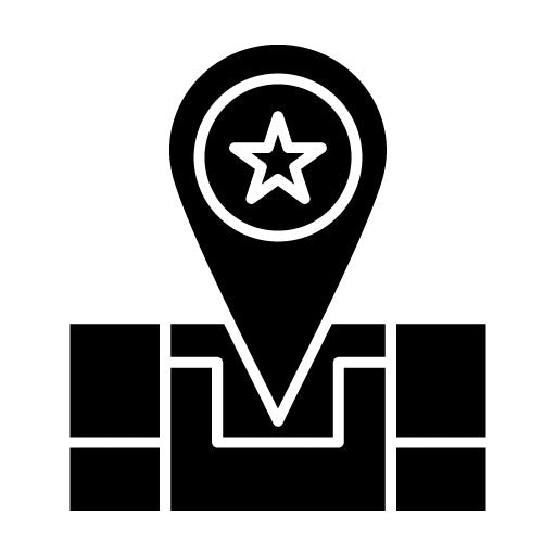 Birthday Location Glyph Icon