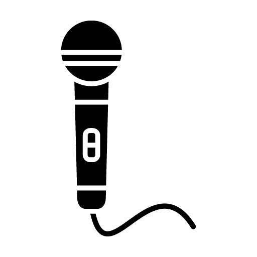 Microphone Glyph Icon