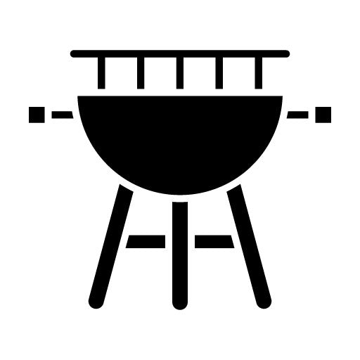 BBQ Grill Glyph Icon