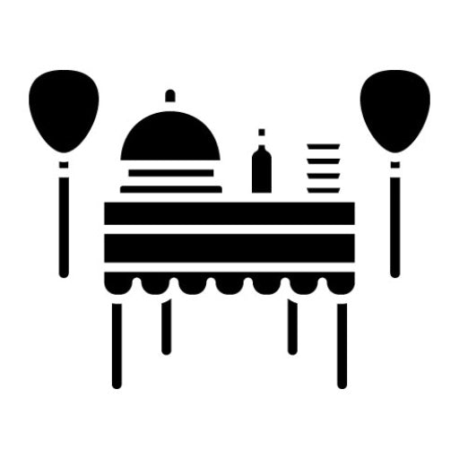 Social Event Catering Glyph Icon