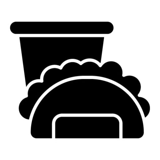 Taco Bar Glyph Icon