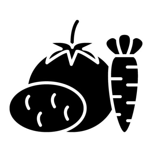 Vegetables Glyph Icon | Catering