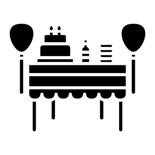Wedding Catering Glyph Icon