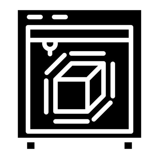 3D Printing Glyph Icon | Robotics