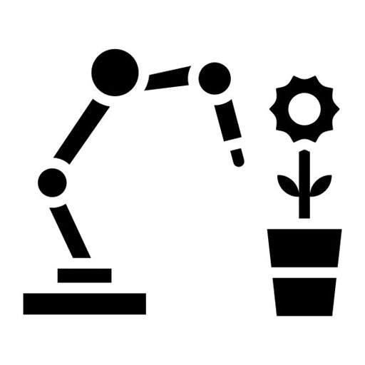 Agricultural Robot Glyph Icon | Robotics