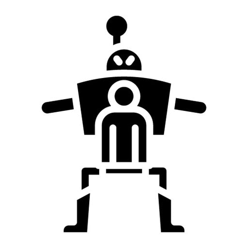 Augmenting Robot Glyph Icon