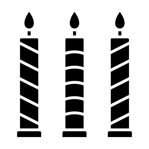 Candles Glyph Icon