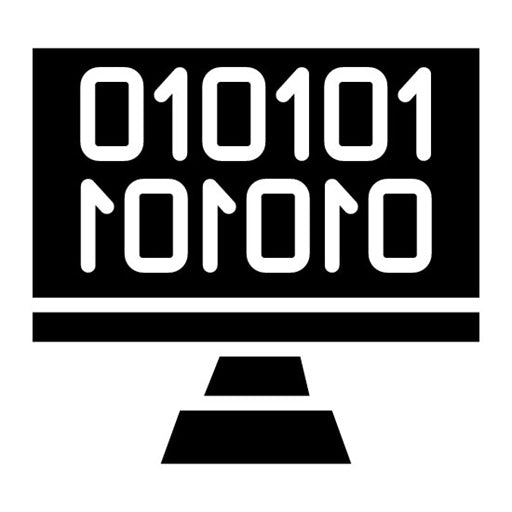 Binary Code Glyph Icon | Robotics