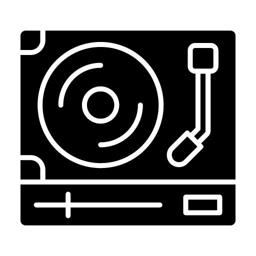 Turntable Glyph Icon