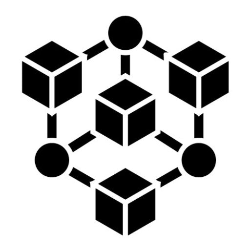 Blockchain Glyph Icon | Cryptocurrency