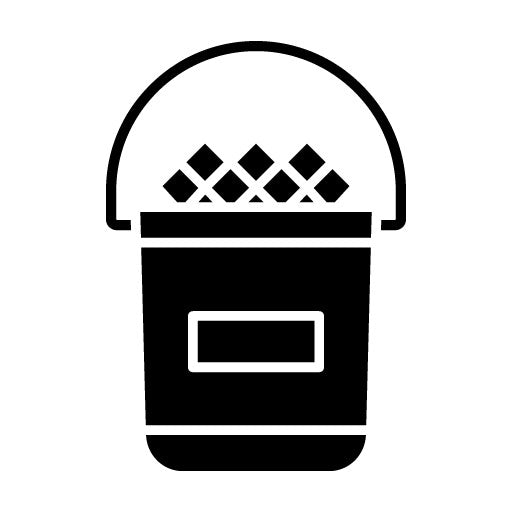 Ice Bucket Glyph Icon