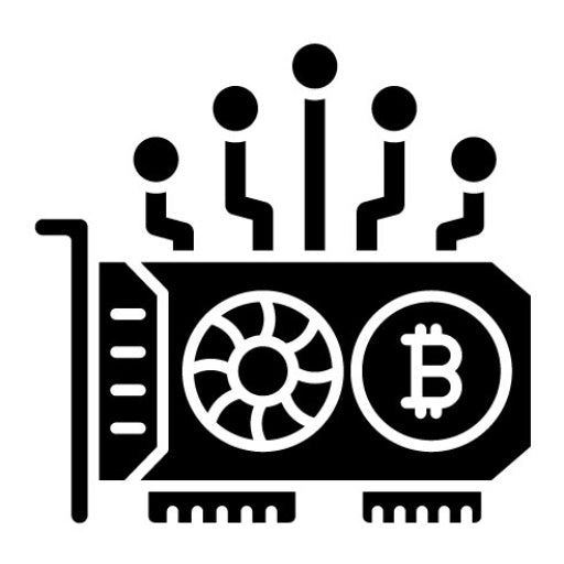 GPU Mining Glyph Icon