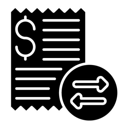 Transaction Fee Glyph Icon