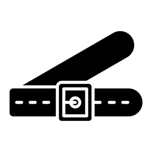 Belt Glyph Icon | Fashion Ecommerce