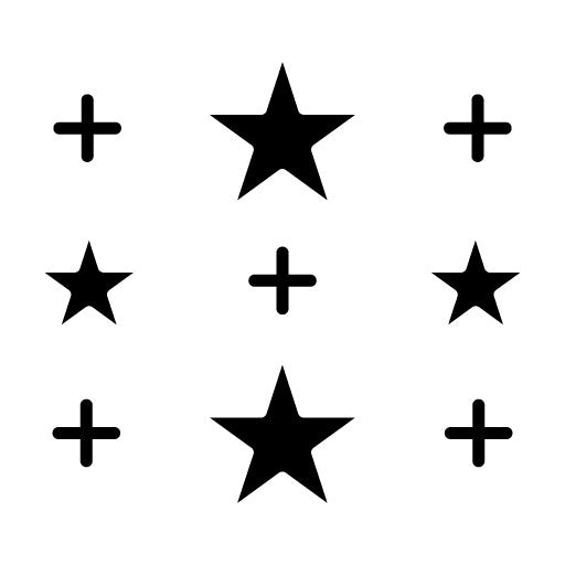 Stars Glyph Icon