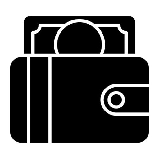 Wallet Glyph Icon | Fashion Ecommerce
