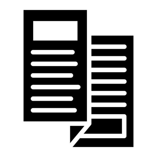 Brochure Glyph Icon