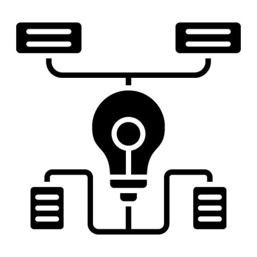 Data Algorithm Glyph Icon | Big Data