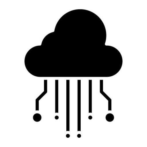 Web Cloud Glyph Icon | Web Hosting