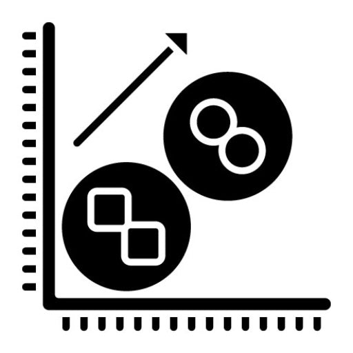 Cluster Analysis Glyph Icon