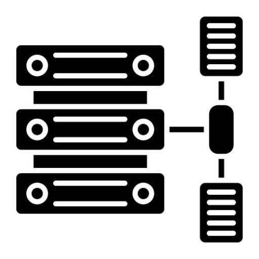 Data Transformation Glyph Icon | Big Data